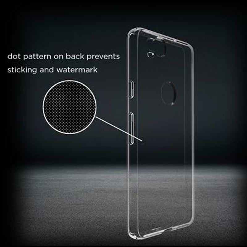 stuffcool Arc Silicone Back Cover for Google Pixel 2 (Anti Slip Feature, Transparent)_2