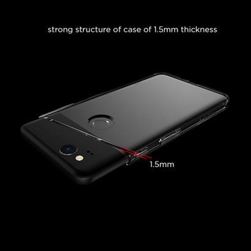 stuffcool Arc Silicone Back Cover for Google Pixel 2 (Anti Slip Feature, Transparent)_3