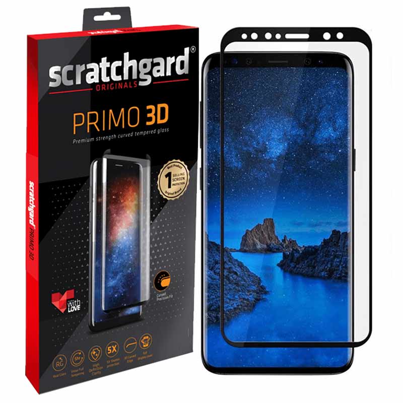 scratchgard Primo 3D Tempered Glass Screen Protector for Samsung Galaxy S9 Plus (Fingerprint Resistant) scratchgard Primo 3D Tempered Glass Screen Protector for Samsung Galaxy S9 Plus (Fingerprint Resistant)_1