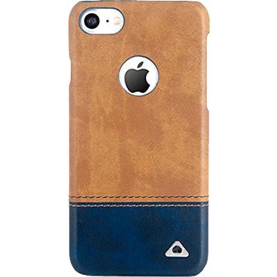 stuffcool Vogue Hard Faux Leather Back Cover for Apple iPhone 7 (Lightweight Design, Brown and Blue)_1