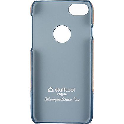 stuffcool Vogue Hard Faux Leather Back Cover for Apple iPhone 7 (Lightweight Design, Brown and Blue)_4