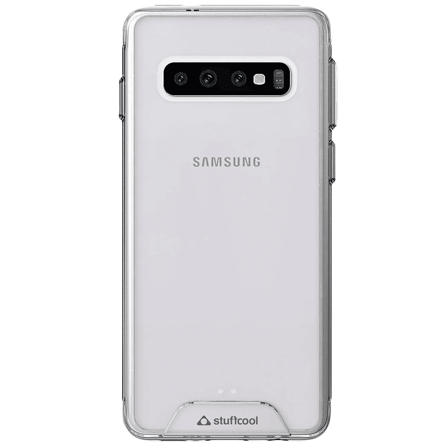 stuffcool Ice Hard Plastic Back Cover for Samsung Galaxy S10 Plus (Raised Lip Protection, Transparent)_1