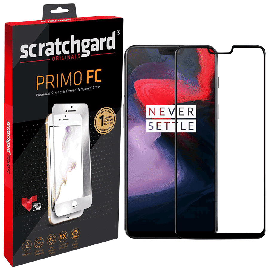 Scratchgard Primo FC Tempered Glass for OnePlus 6T (Fingerprint Resistant) Scratchgard Primo FC Tempered Glass for OnePlus 6T (Fingerprint Resistant)_1