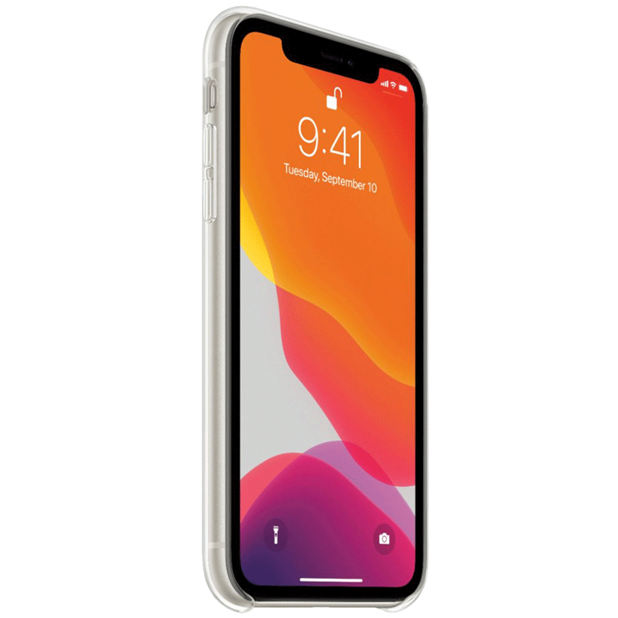 Apple MWYK2ZM/A TPU Back Cover for iPhone 11 Pro (Microfiber Lining, Transparent)_2