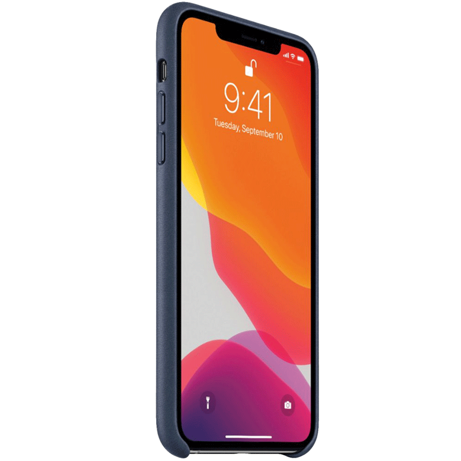 Apple MX0G2ZM/A European Leather Back Cover for iPhone 11 Pro Max (Microfiber Lining, Midnight Blue) Apple MX0G2ZM/A European Leather Back Cover for iPhone 11 Pro Max (Microfiber Lining, Midnight Blue)_4