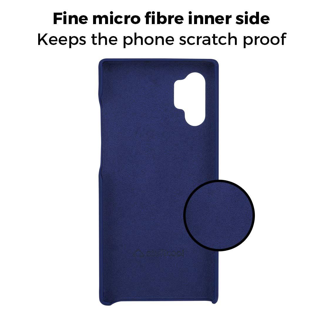 stuffcool Uni Faux Leather Back Cover for Samsung Galaxy Note 10 Pro (Camera Protection, Blue)_3