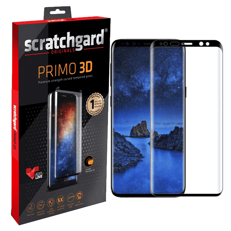 Scratchgard Primo 3D Tempered Glass Screen Protector for Samsung Galaxy S9 (Fingerprint Resistant) Scratchgard Primo 3D Tempered Glass Screen Protector for Samsung Galaxy S9 (Fingerprint Resistant)_1