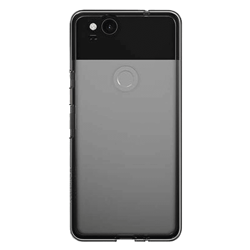 stuffcool Arc Silicone Back Cover for Google Pixel 2 (Anti Slip Feature, Transparent)_1