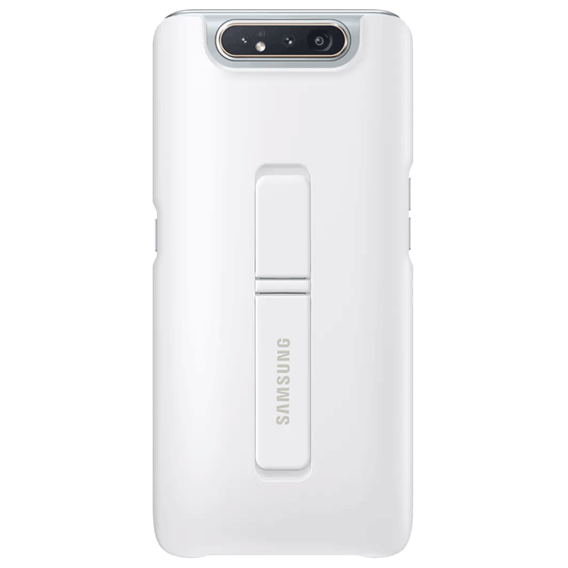 SAMSUNG Plastic Back Cover for Galaxy A80 (Camera Protection, White)_1