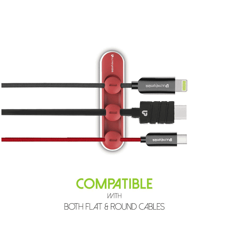 ultraprolink Tidy Magnetic Cable Organizer (UM1001, Red)_6