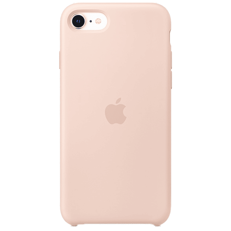 Apple MXYK2ZM/A Silicone Back Cover for iPhone SE (Microfiber Lining, Pink Sand)_1