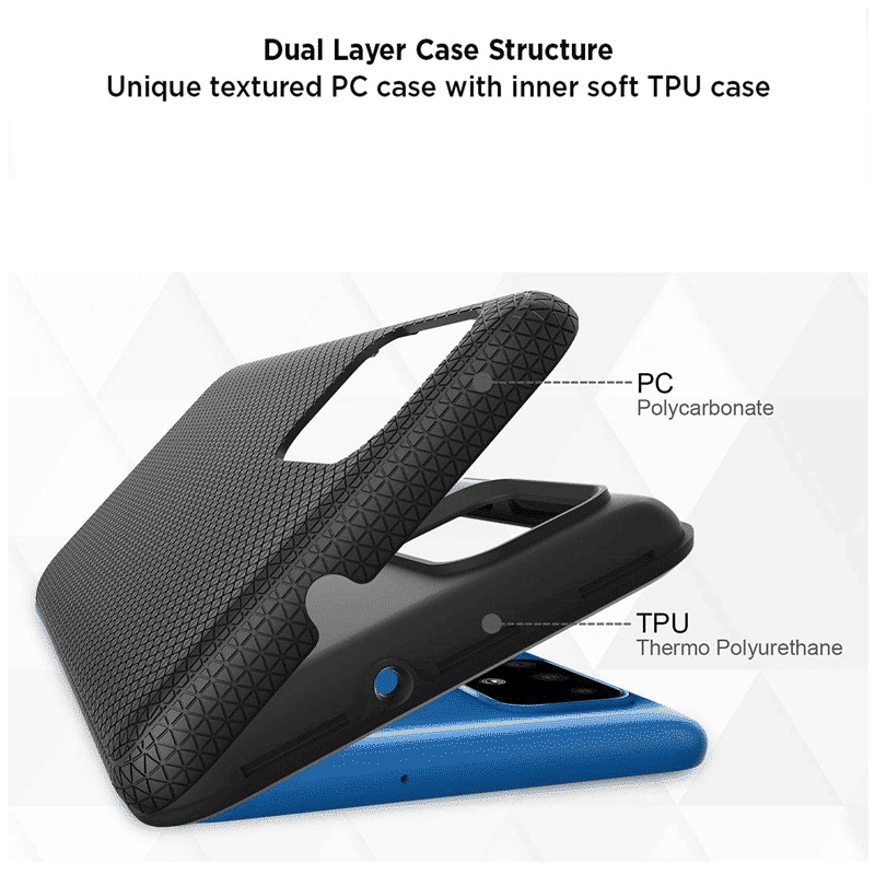 stuffcool Spike Polycarbonate with Soft TPU Back Cover for Samsung Galaxy A71 (Camera Protection, Black)_5