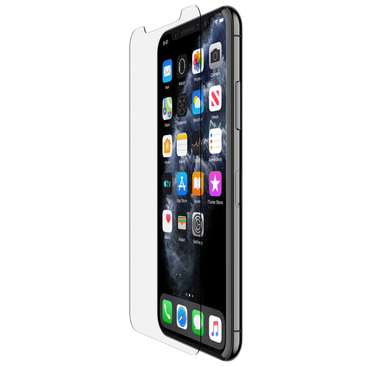 in base Tempered Glass Screen Protector For iPhone 12 Pro Max (Fingerprint Resistant)_5