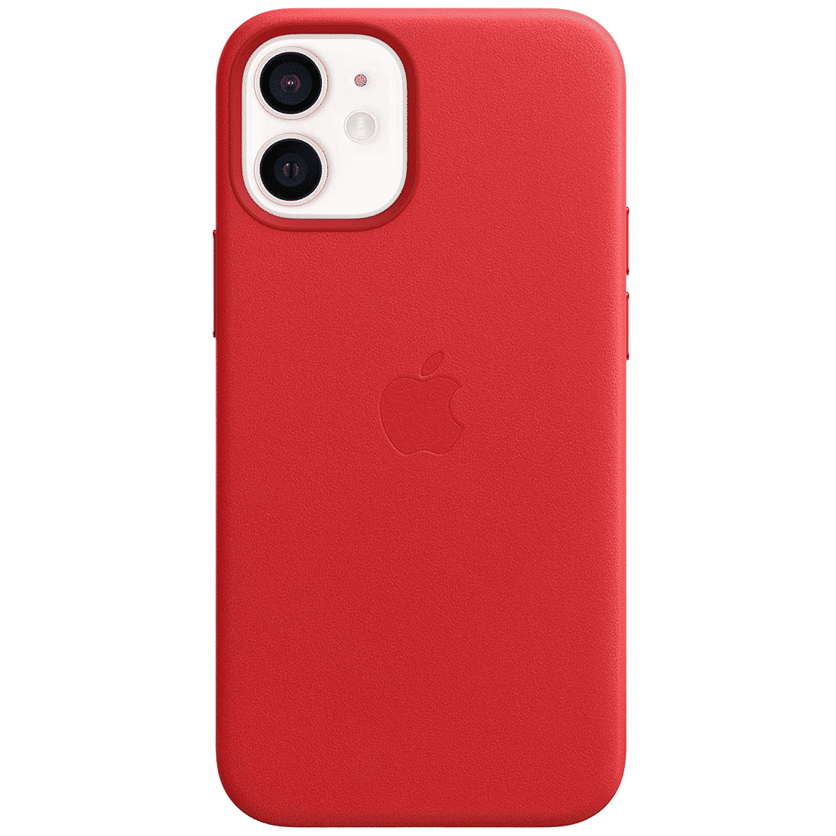 Apple Leather Back Case For iPhone 12 Mini (Magsafe Charging Accessibility, MHK73ZM/A, (Product)Red)_1