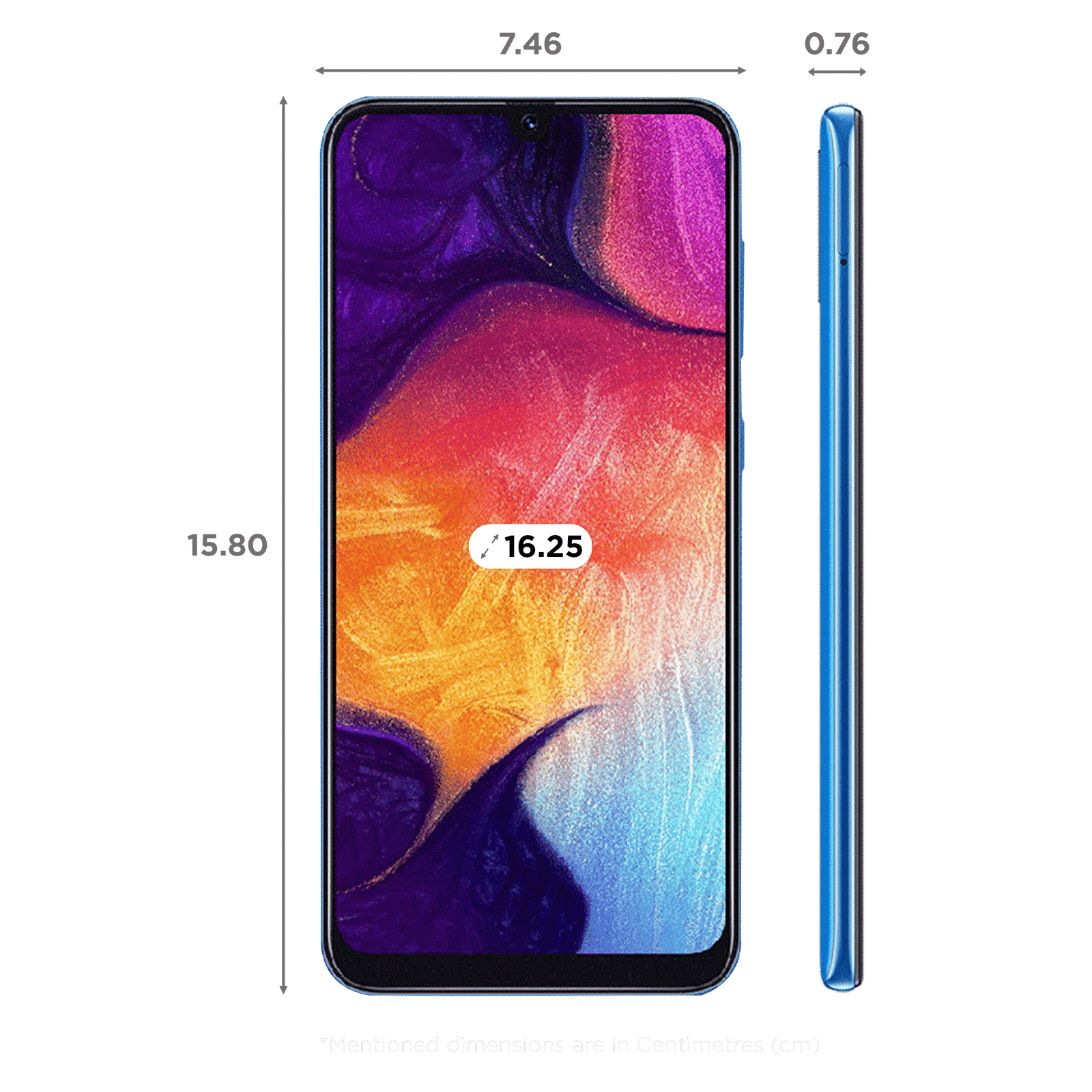 SAMSUNG Galaxy A50 (6GB RAM, 64GB, Blue)_2