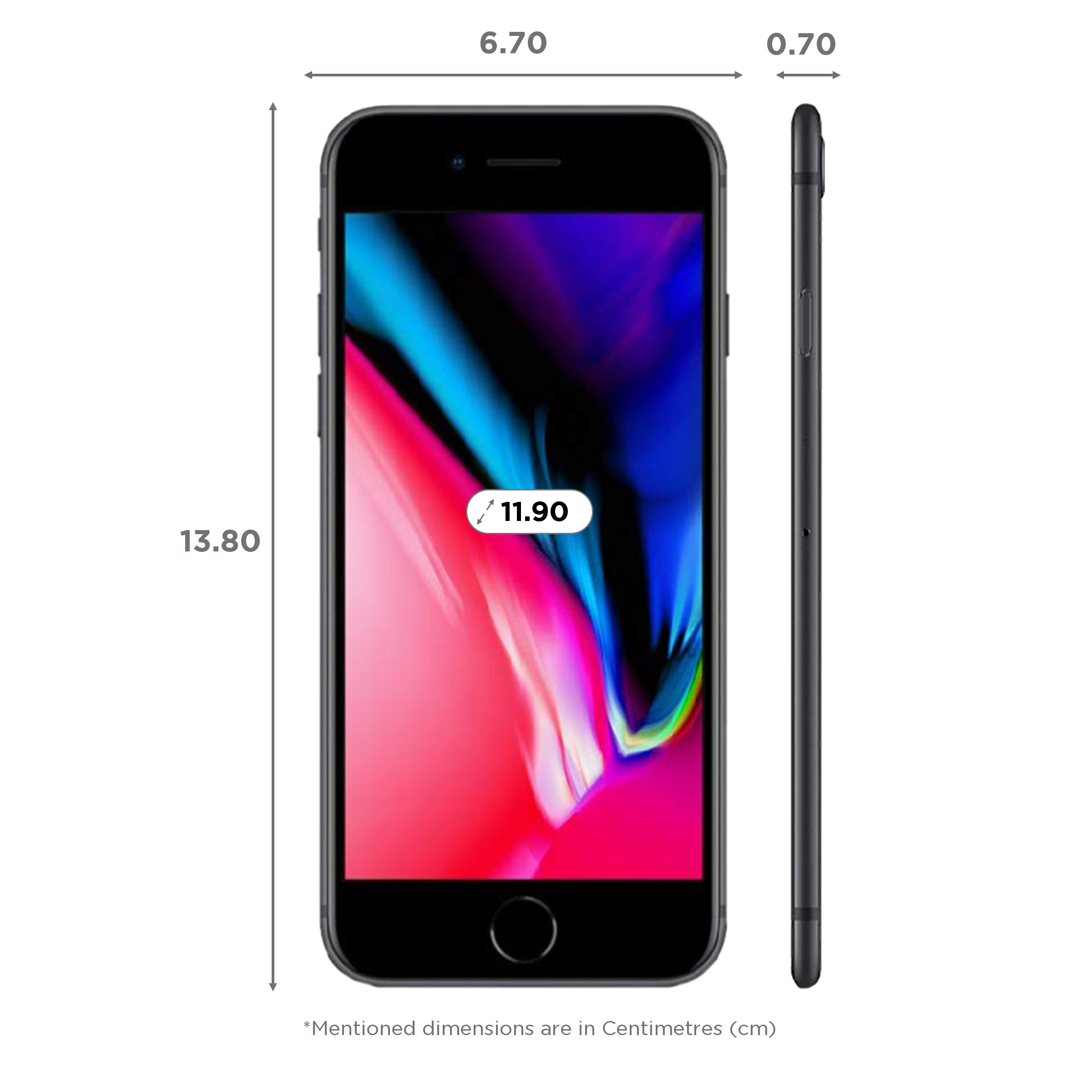 Refurbished Apple iPhone 8 (64GB, Space Grey)_2