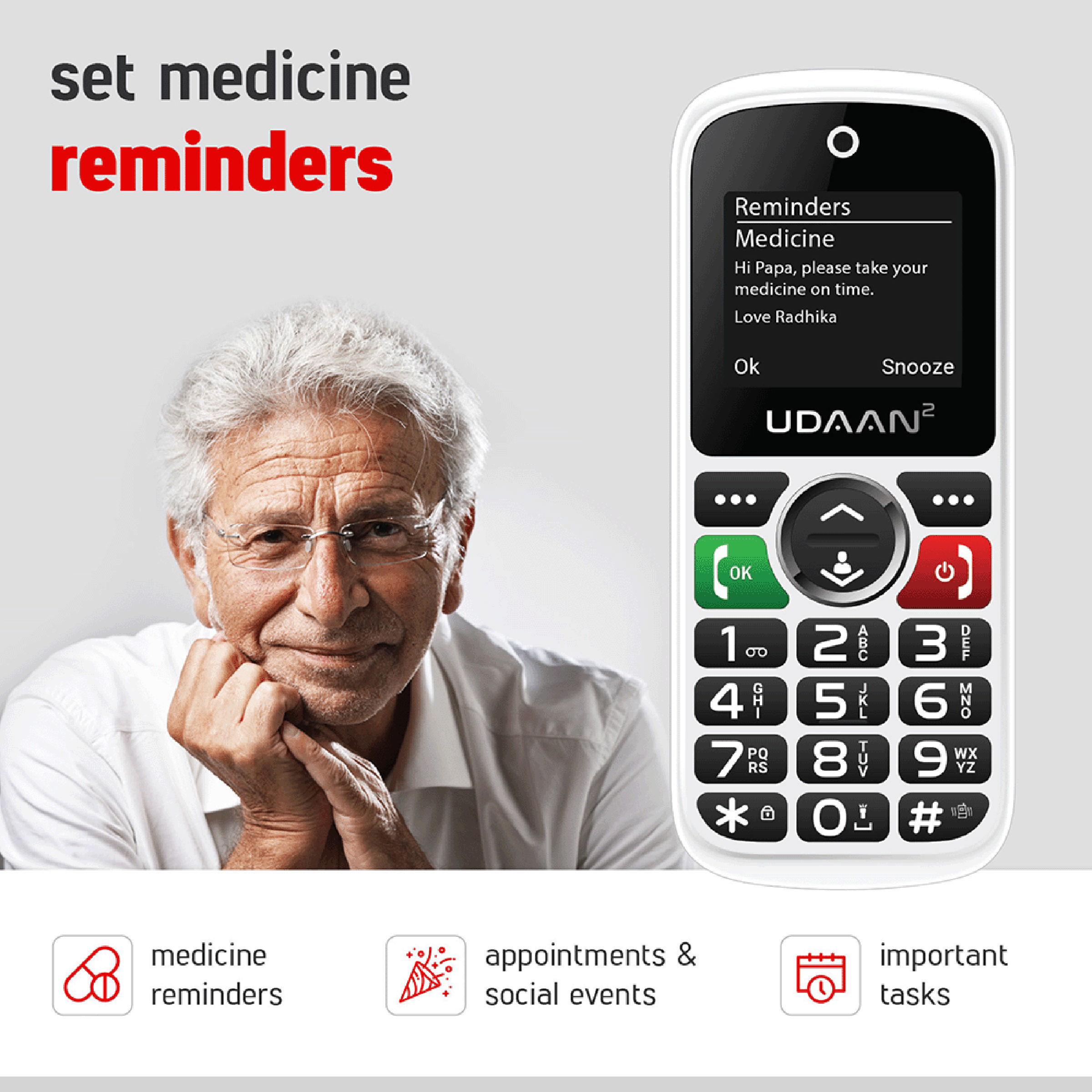 easyfone Udaan 2 (32MB, Dual SIM, Rear Camera, White)_8