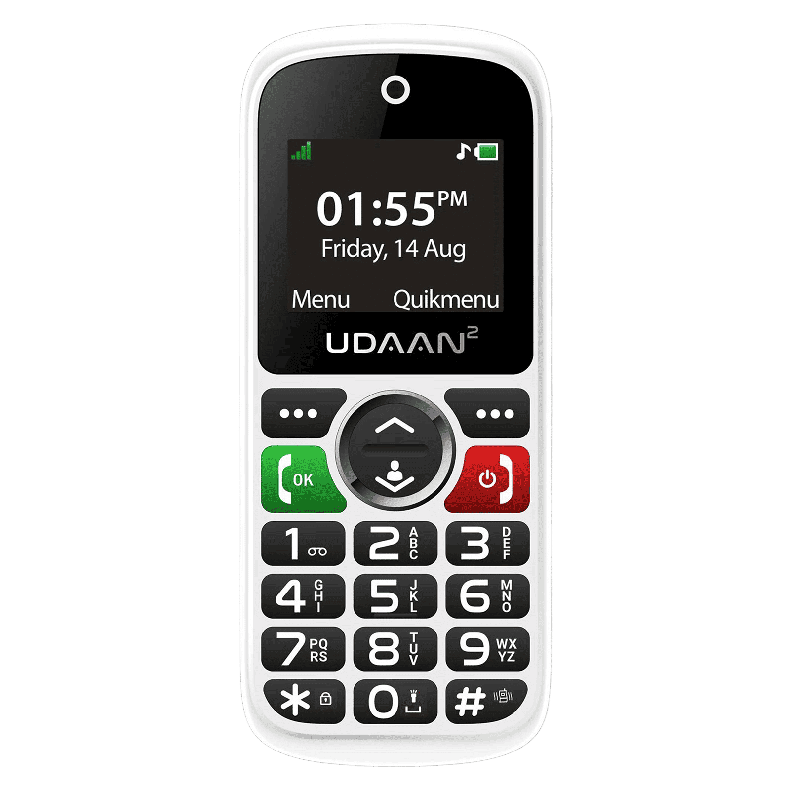 easyfone Udaan 2 (32MB, Dual SIM, Rear Camera, White)_5