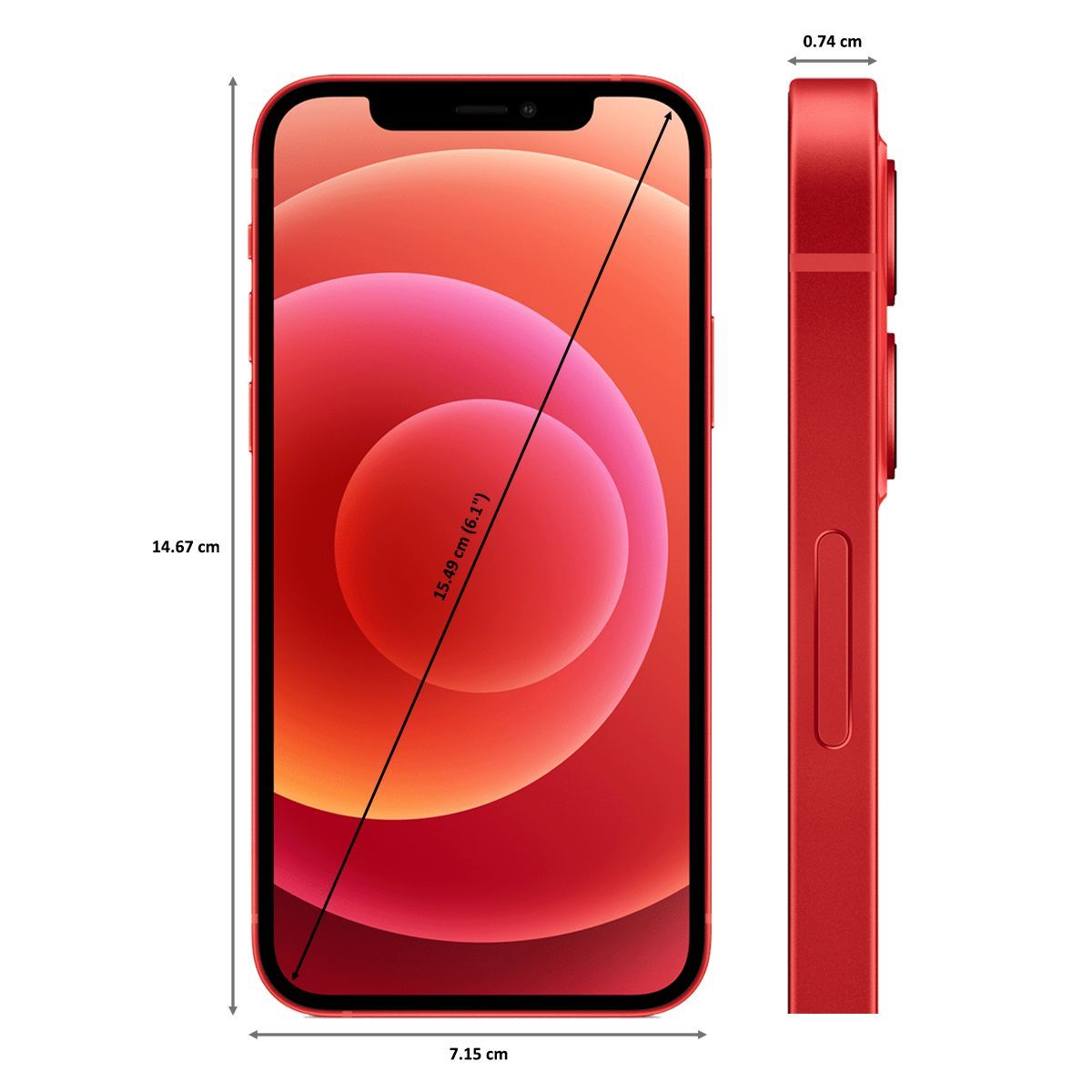 Apple iPhone 12 (256GB ROM, 4GB RAM, MGJJ3HN/A, (Product)Red) Apple iPhone 12 (256GB ROM, 4GB RAM, MGJJ3HN/A, (Product)Red)_2