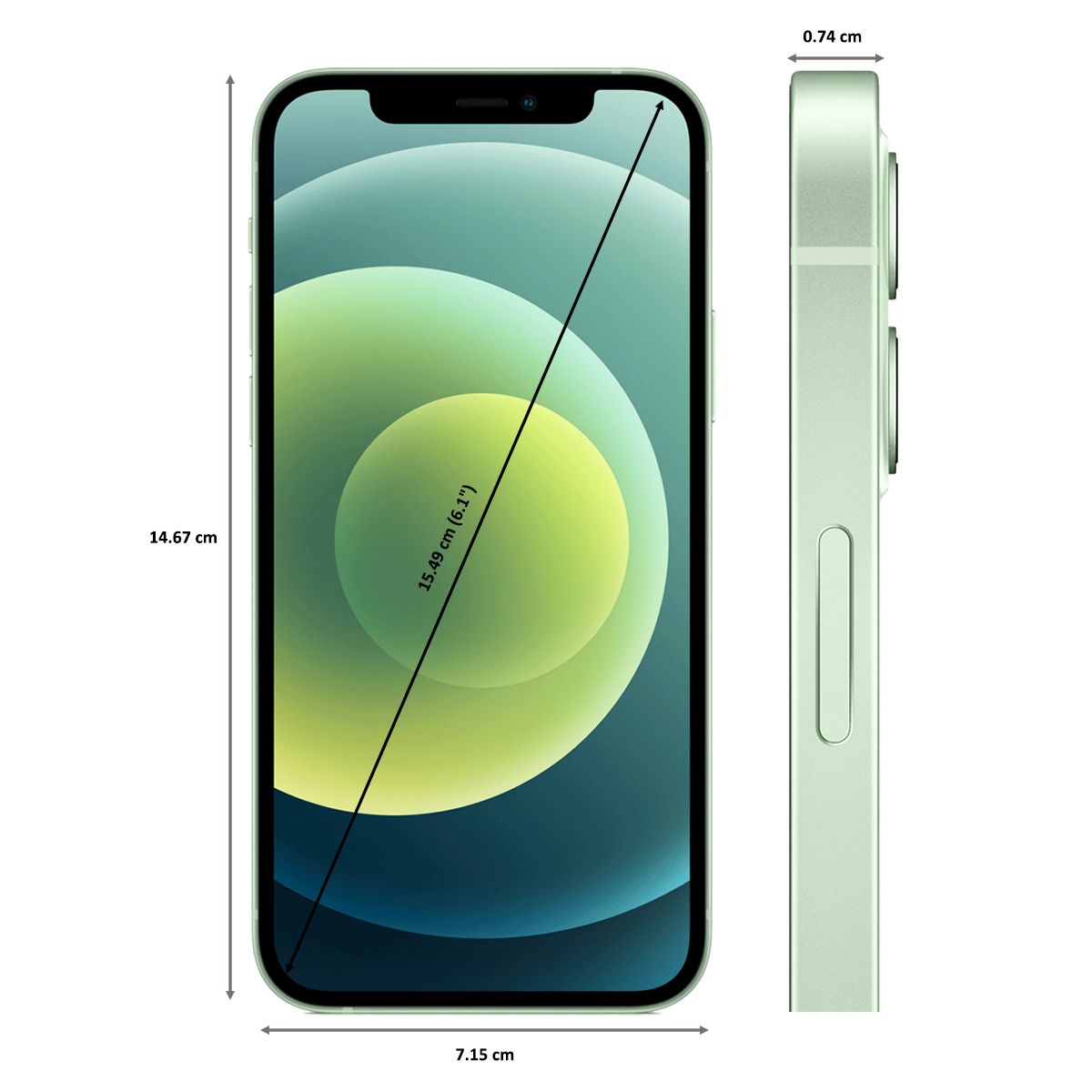 Apple iPhone 12 (256GB ROM, 4GB RAM, MGJL3HN/A, Green)_2