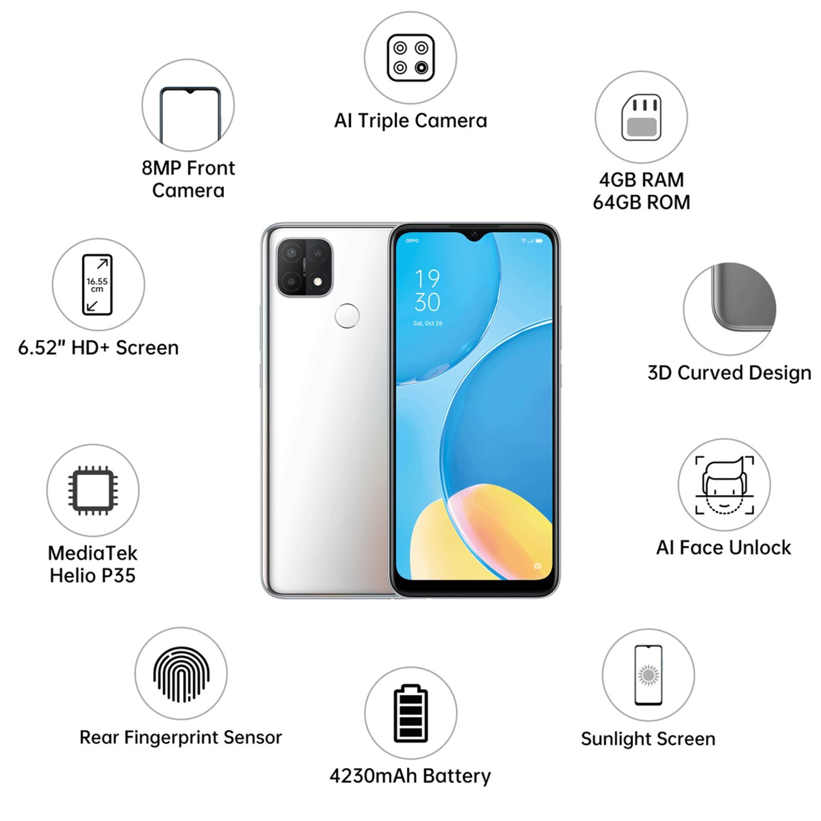 oppo A15s (4GB RAM, 64GB, Rainbow Silver)_7