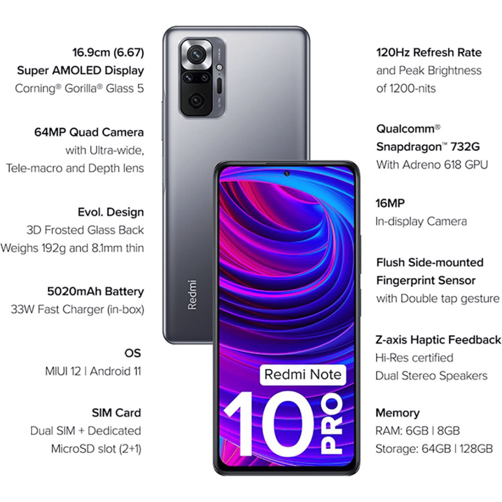 Redmi Note 10 Pro (6GB RAM, 128GB, Dark Night) Redmi Note 10 Pro (6GB RAM, 128GB, Dark Night)_11