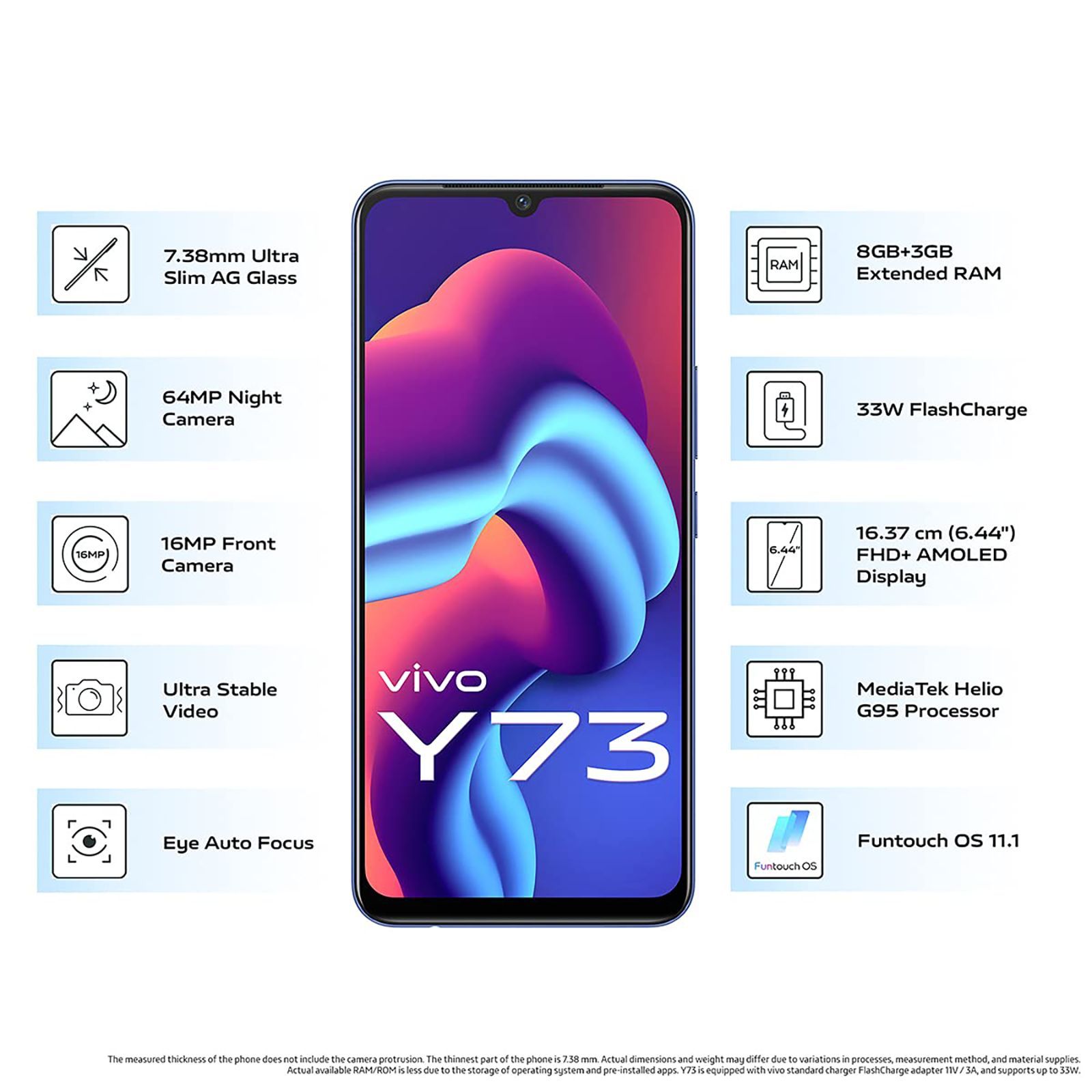 vivo Y73 (8GB RAM, 128GB, Diamond Flare)_10