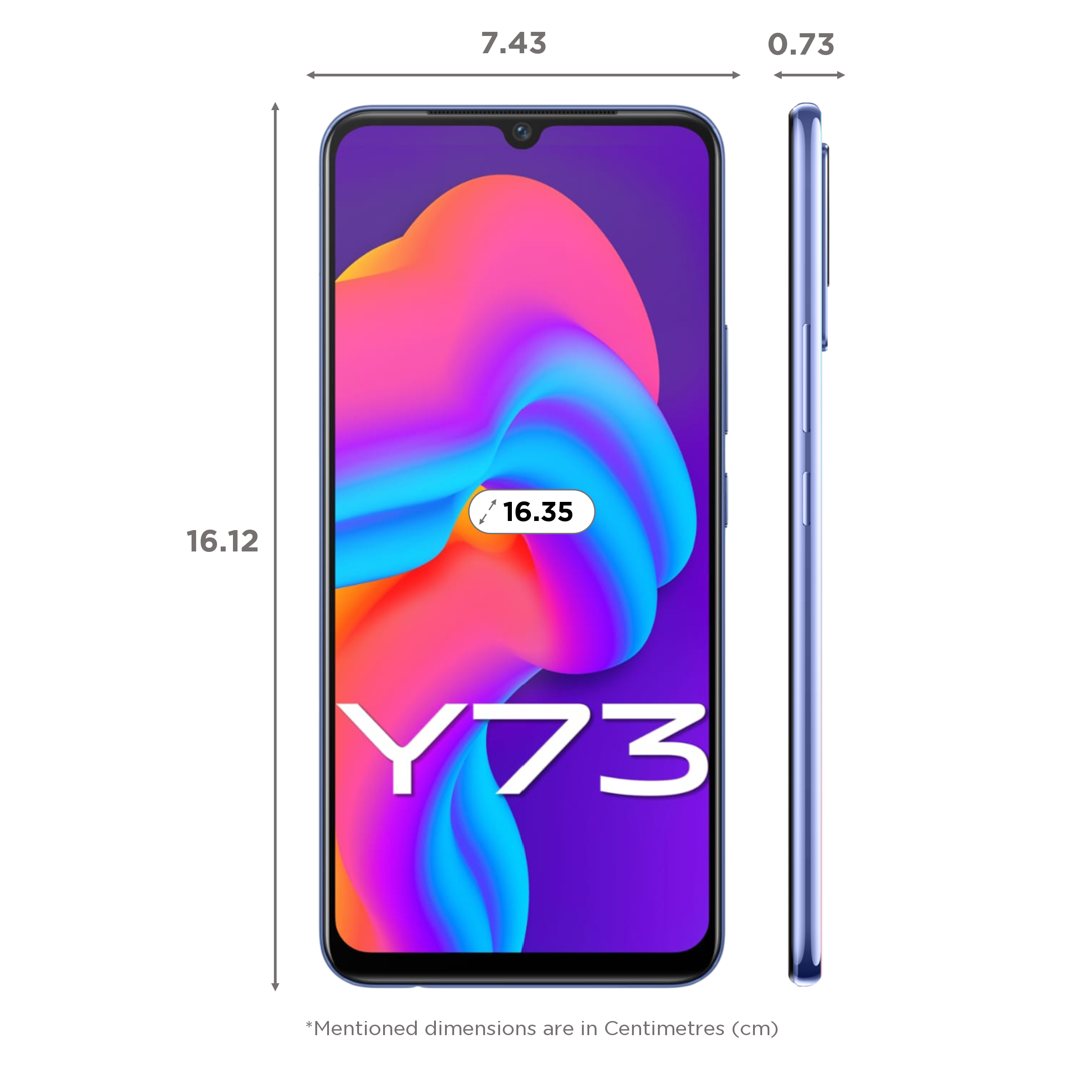 vivo Y73 (8GB RAM, 128GB, Diamond Flare)_2