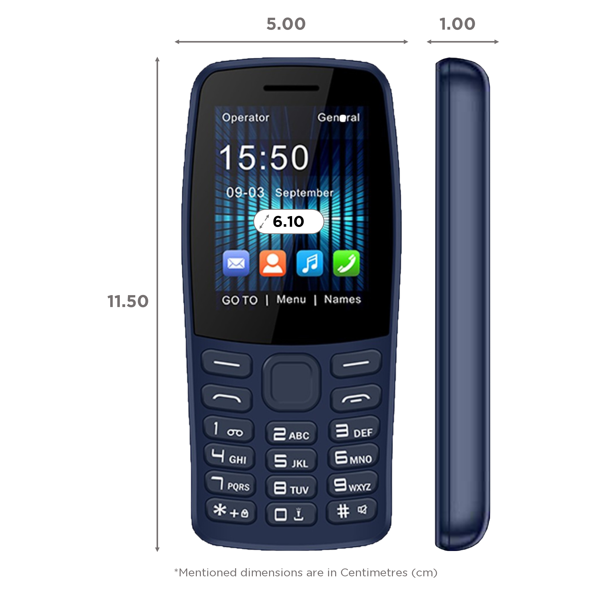 I KALL K30 (64MB, Dual SIM, Rear Camera, Blue)_2