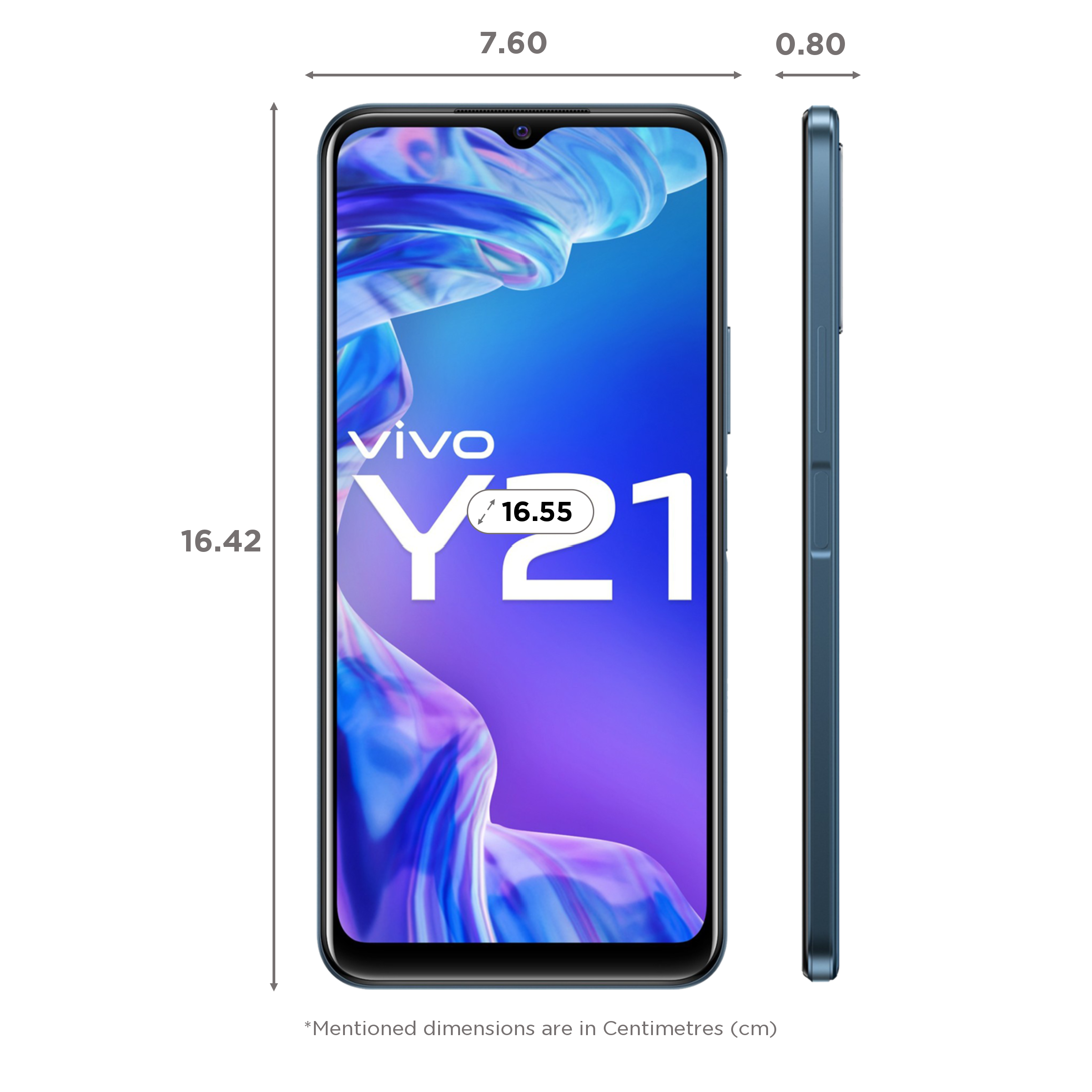 vivo Y21 (4GB RAM, 64GB, Midnight Blue)_2