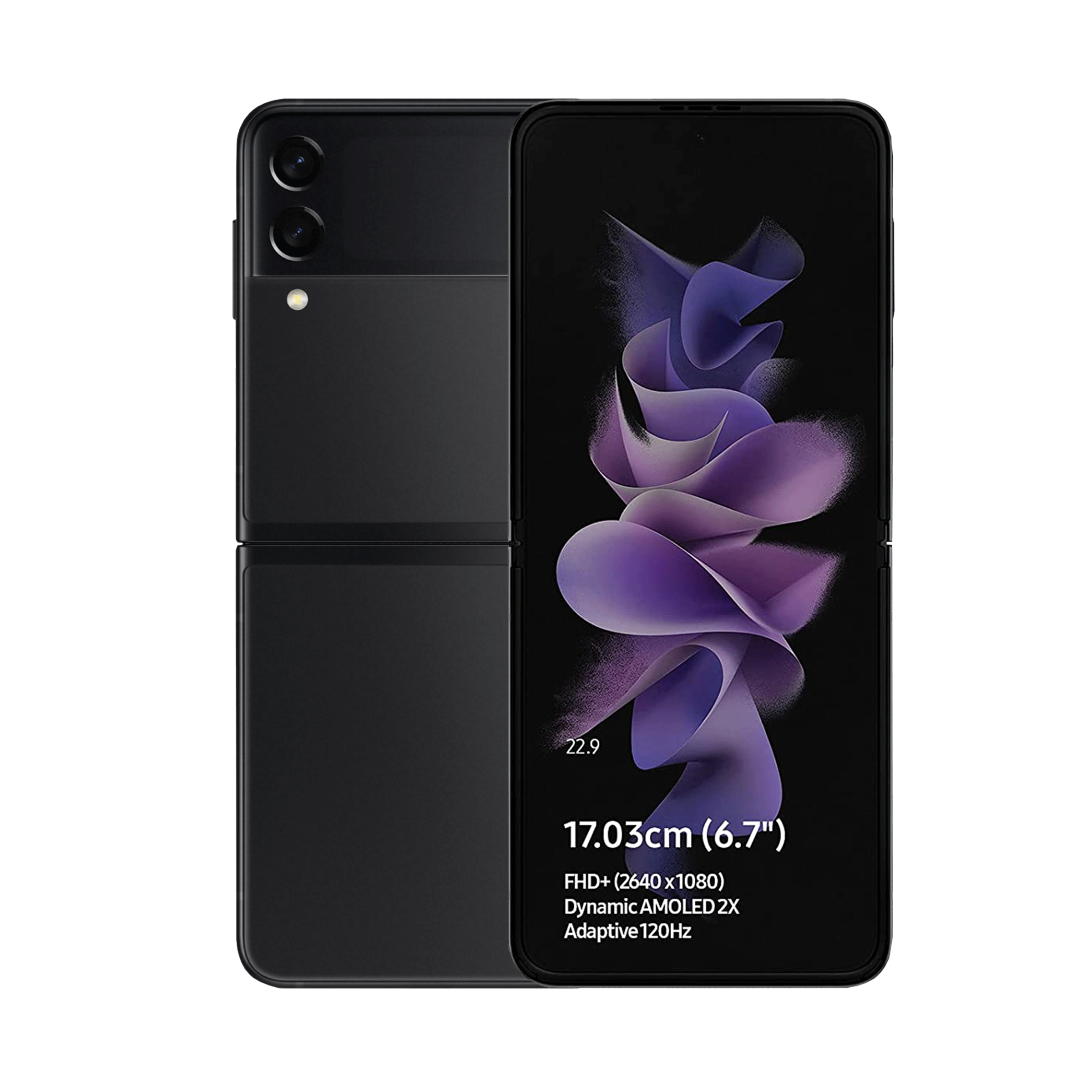 SAMSUNG Galaxy Z Flip 3 5G (8GB RAM, 128GB, Phantom Black)_1