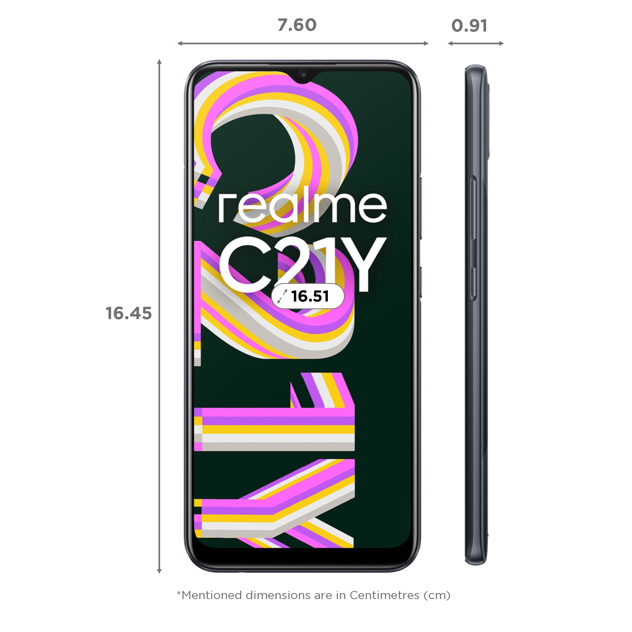 realme C21Y (3GB RAM, 32GB, Cross Black)_2