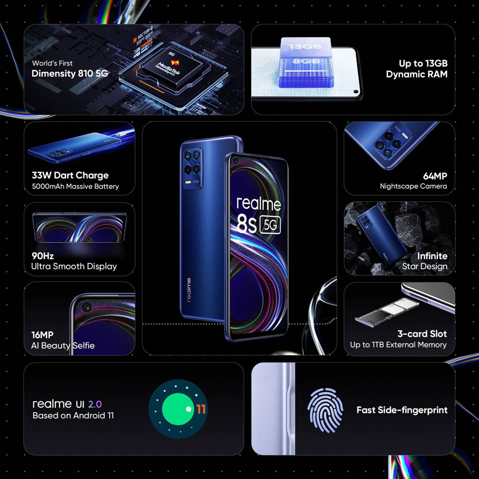 realme 8s 5G (8GB RAM, 128GB, Universe Blue)_12