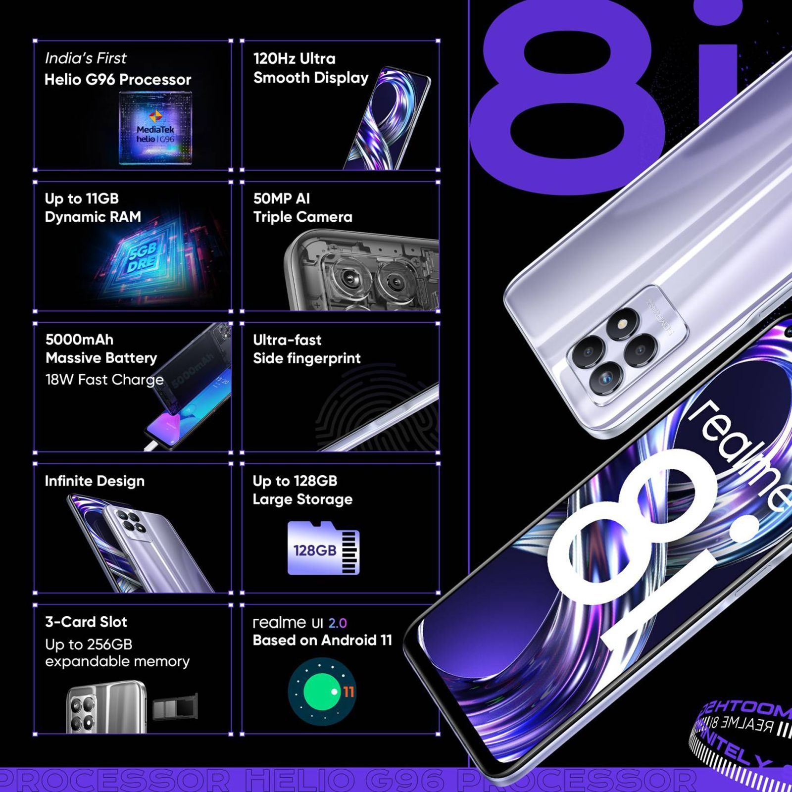 realme 8i (4GB RAM, 64GB, Space Purple)_11