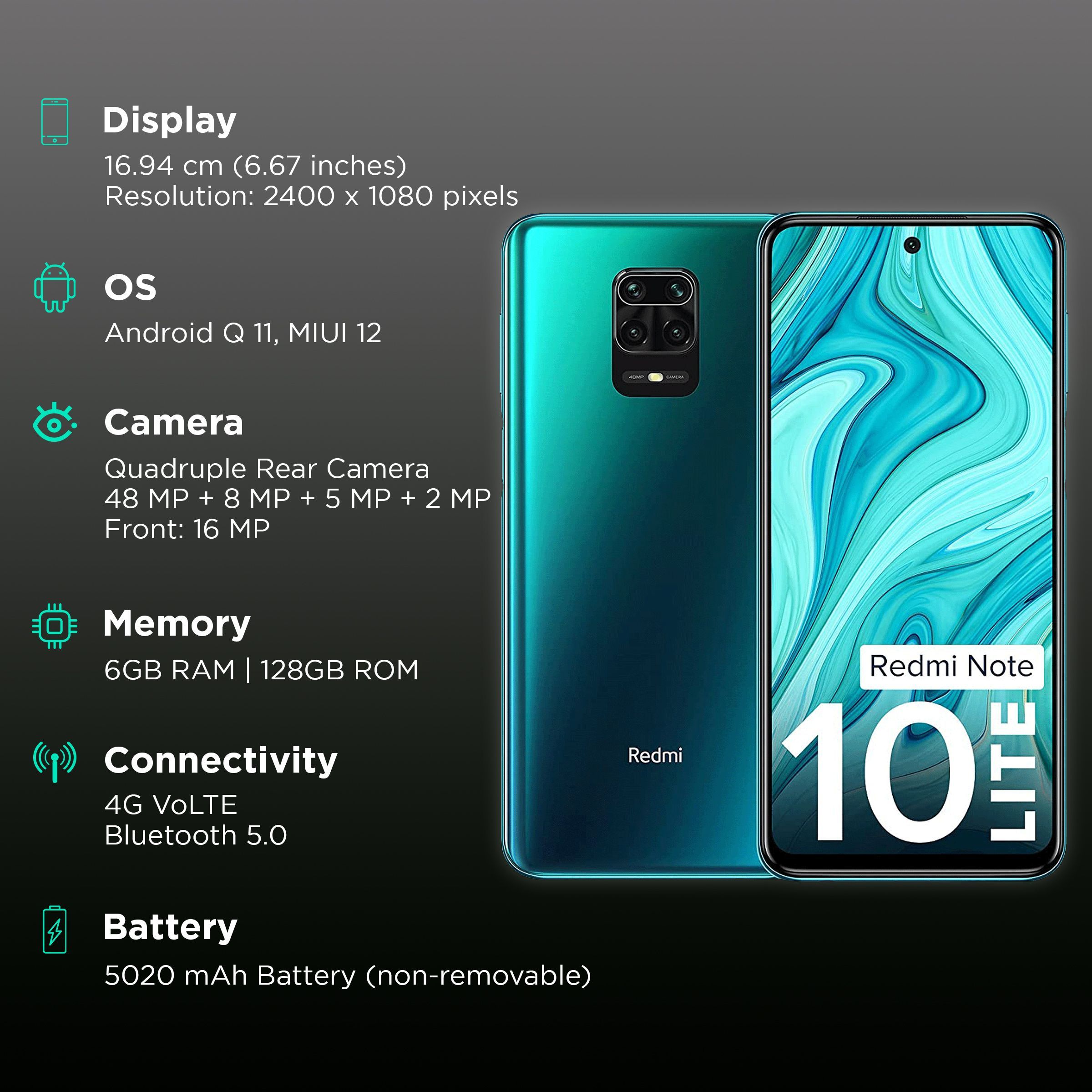 Redmi Note 10 Lite (6GB RAM, 128GB, Aurora Blue)_2