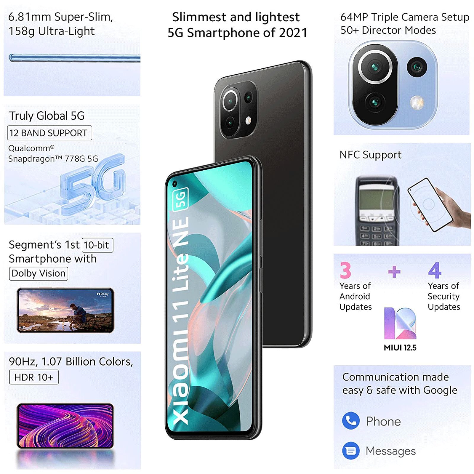 Xiaomi 11 Lite NE 5G (6GB RAM, 128GB, Vinyl Black)_8