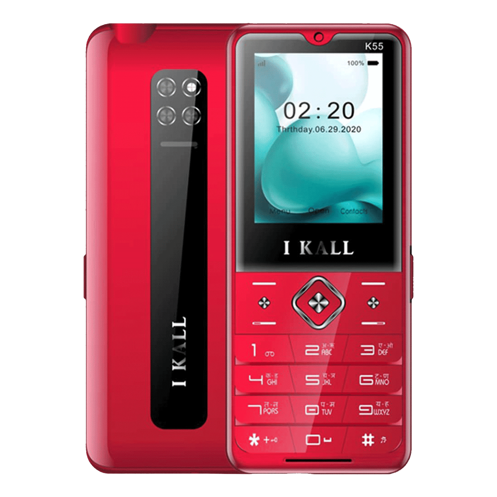 I KALL K55 (32MB, Dual SIM, Rear Camera, Red)_1