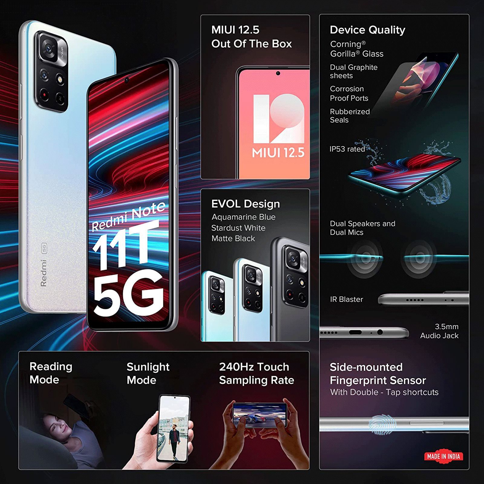 Redmi Note 11T 5G (6GB RAM, 128GB, Star White)_10