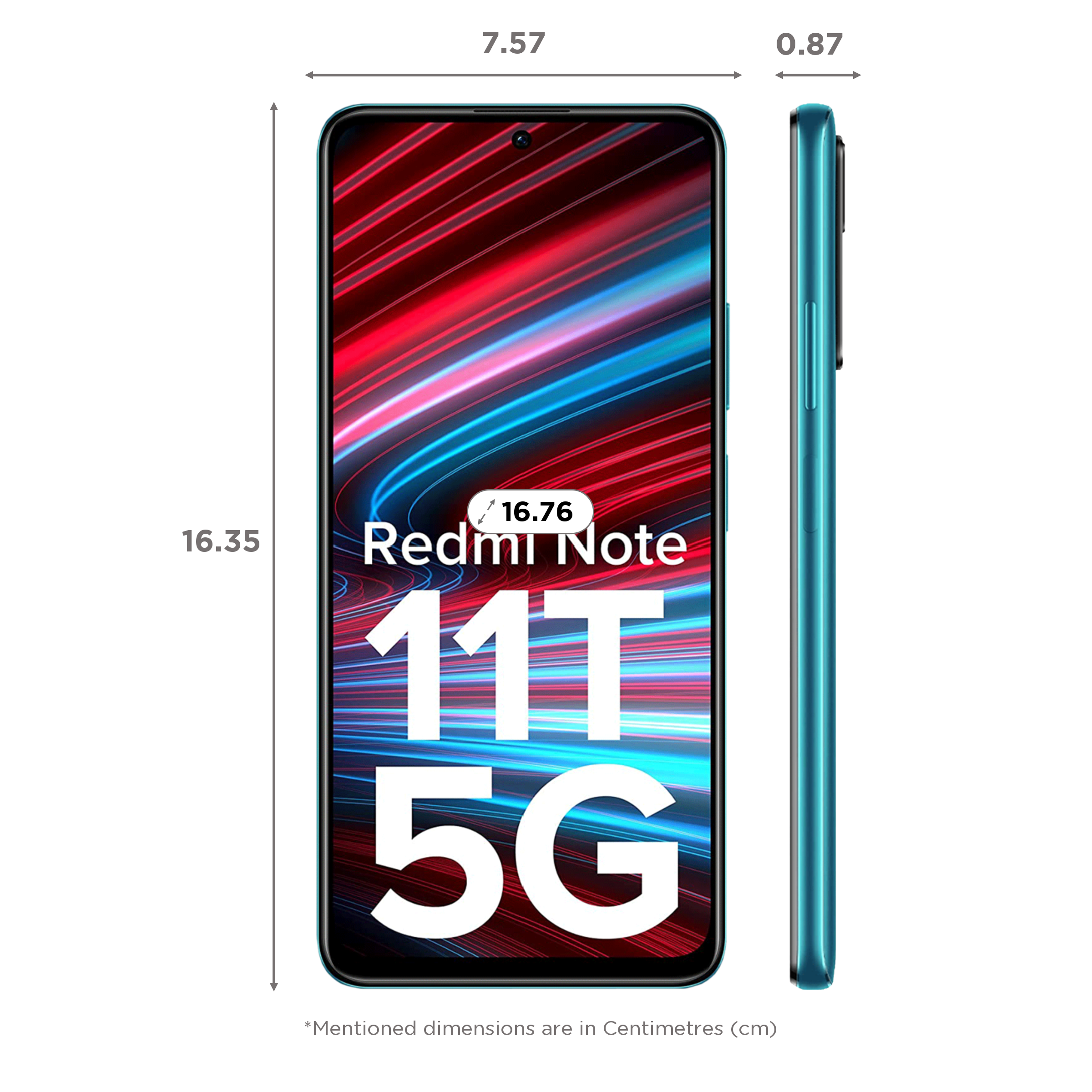 Redmi Note 11T 5G (8GB RAM, 128GB, Aquamarine Blue) Redmi Note 11T 5G (8GB RAM, 128GB, Aquamarine Blue)_2