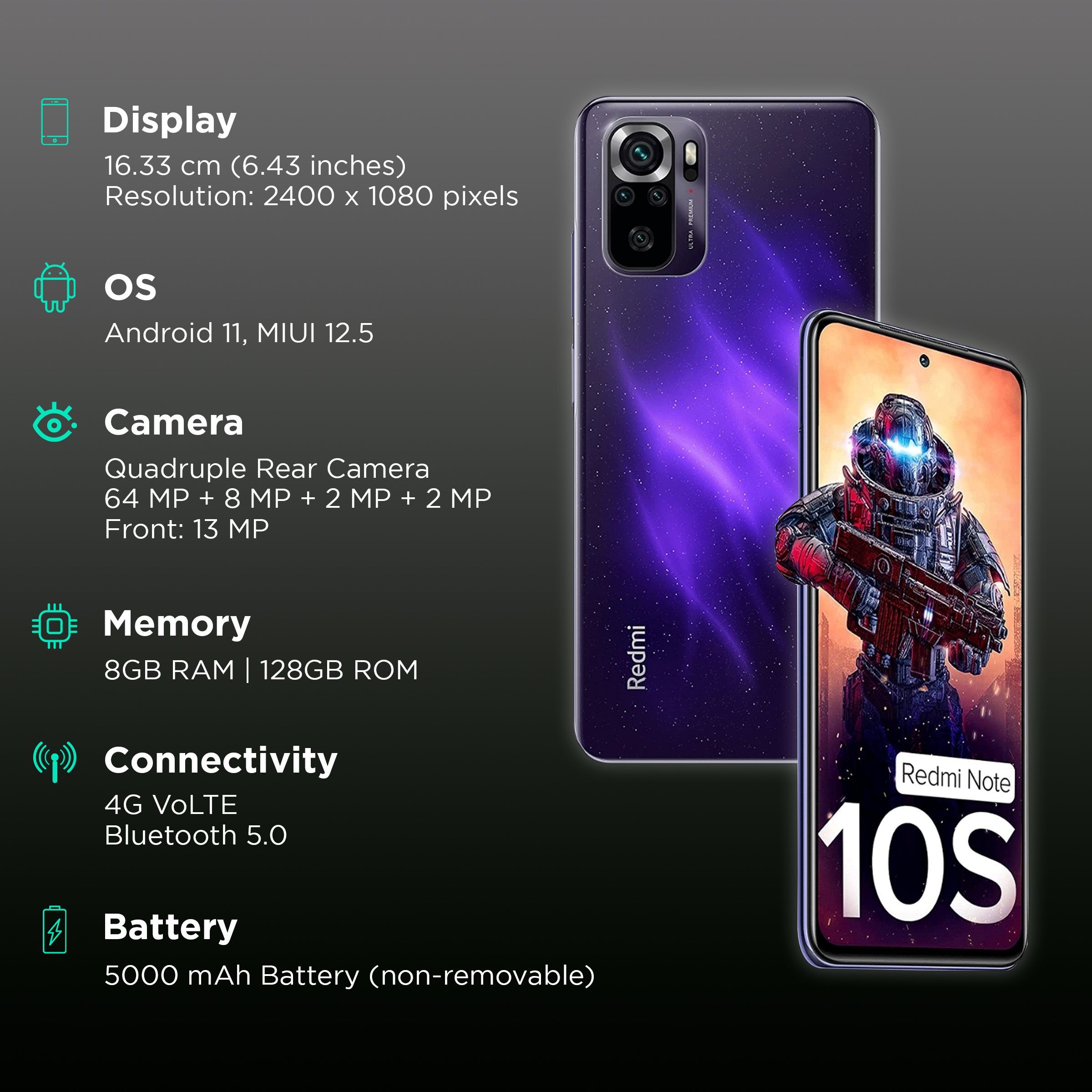 Redmi Note 10S (8GB RAM, 128GB, Cosmic Purple)_2