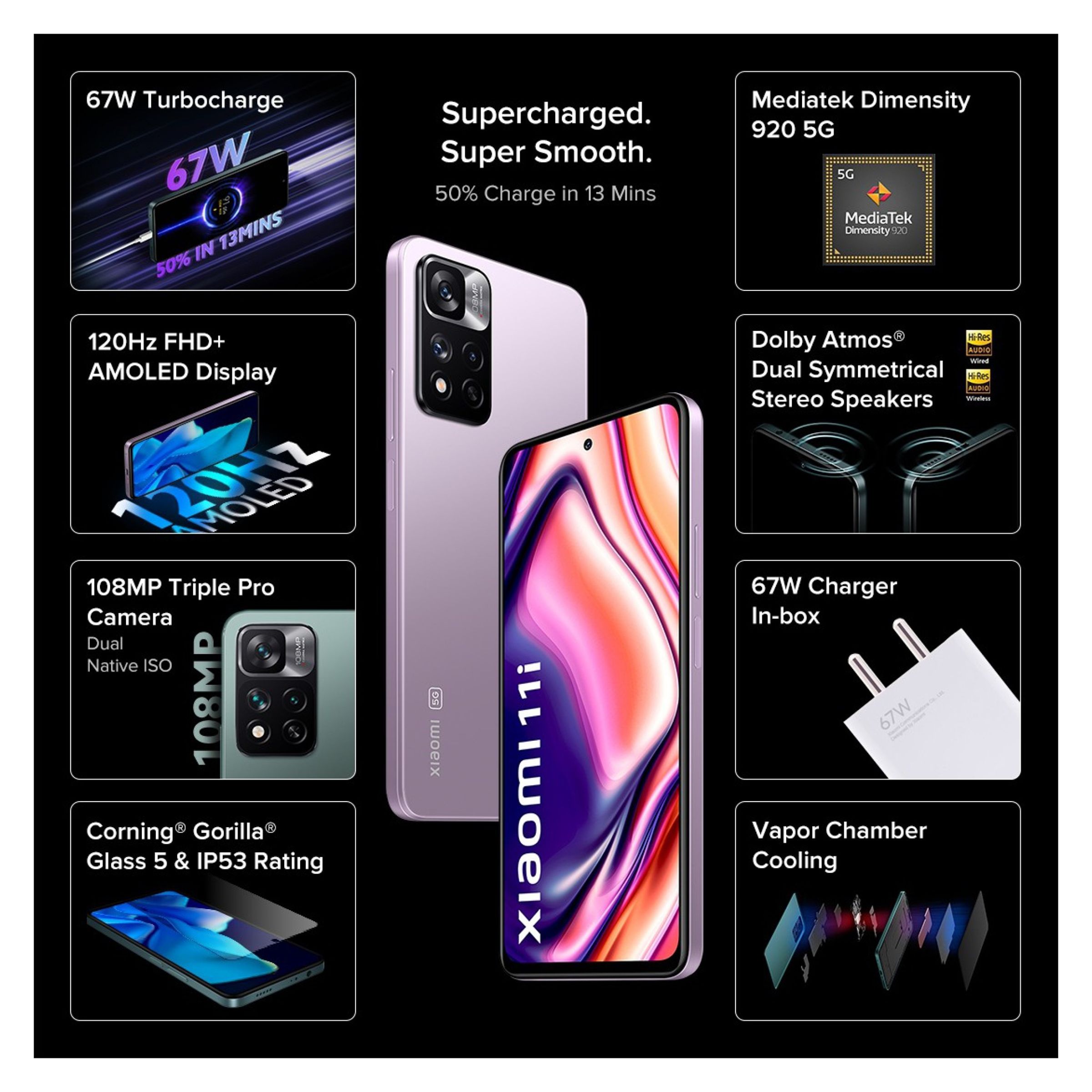 Xiaomi 11i 5G (6GB RAM, 128GB, Purple Mist)_11