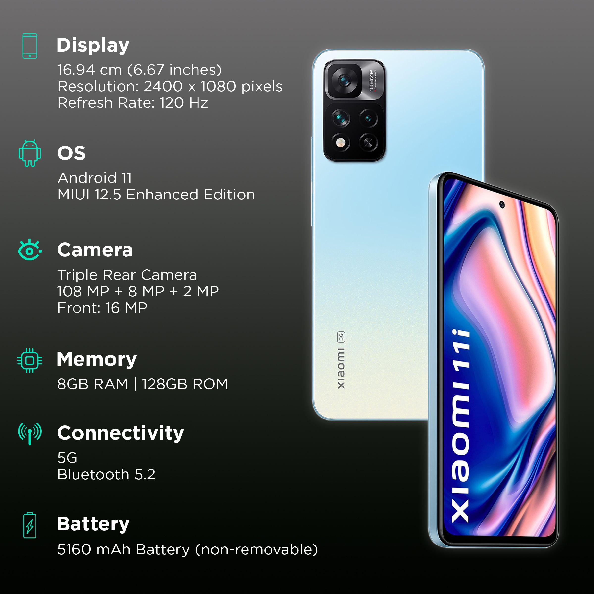 Xiaomi 11i 5G (8GB RAM, 128GB, Pacific Pearl)_3