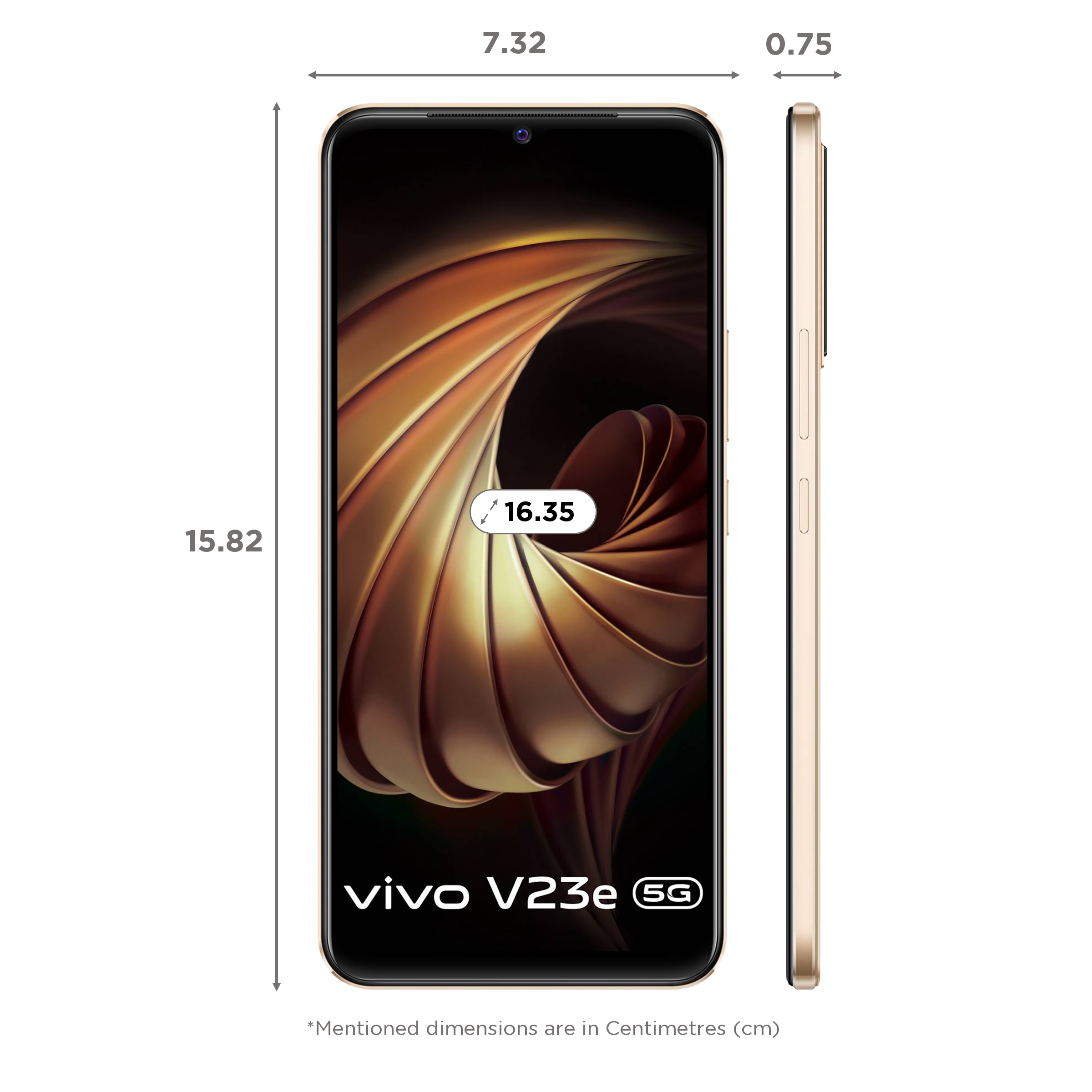 vivo V23e 5G (8GB RAM, 128GB, Sunshine Gold) vivo V23e 5G (8GB RAM, 128GB, Sunshine Gold)_2