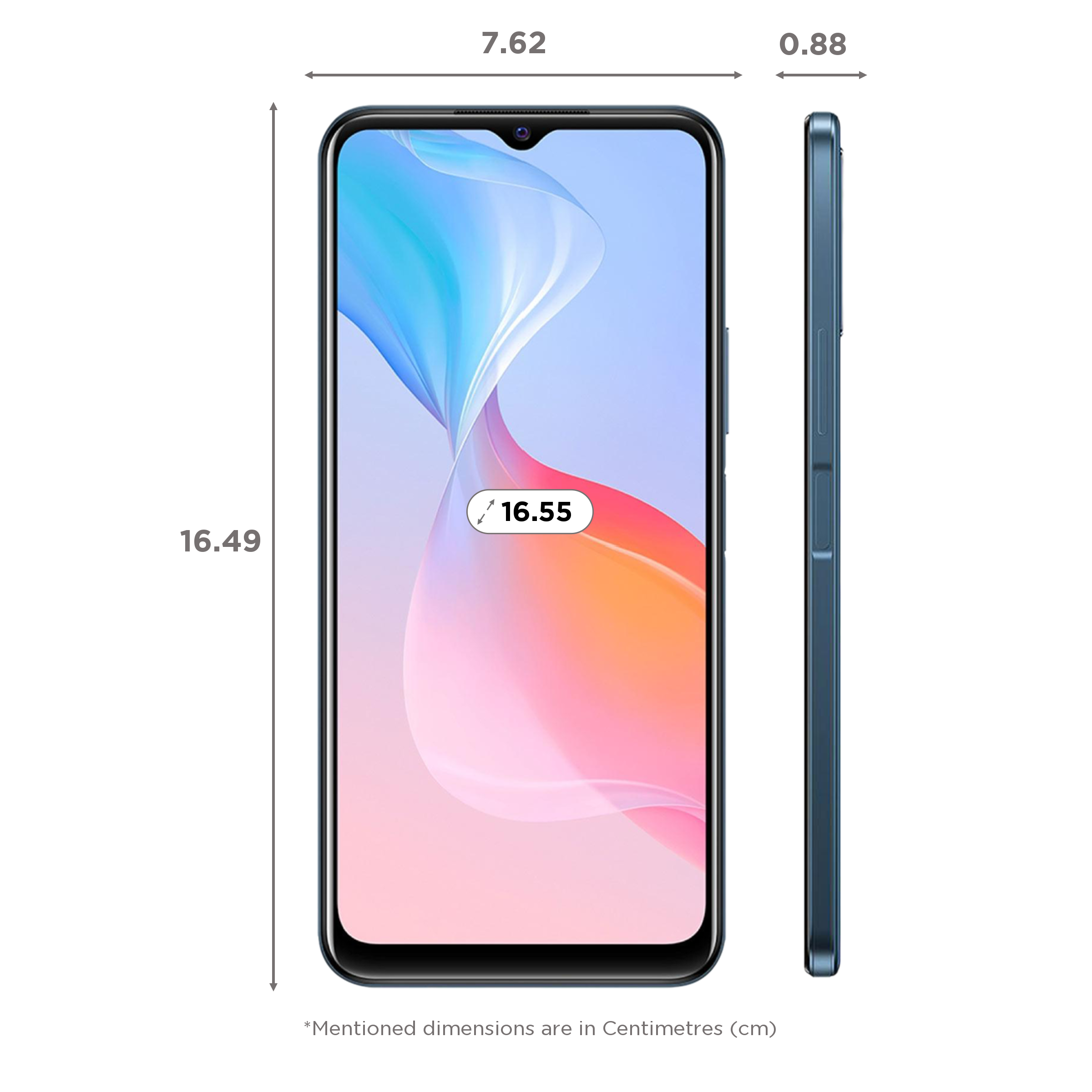 vivo Y21e (3GB RAM, 64GB, Midnight Blue)_2