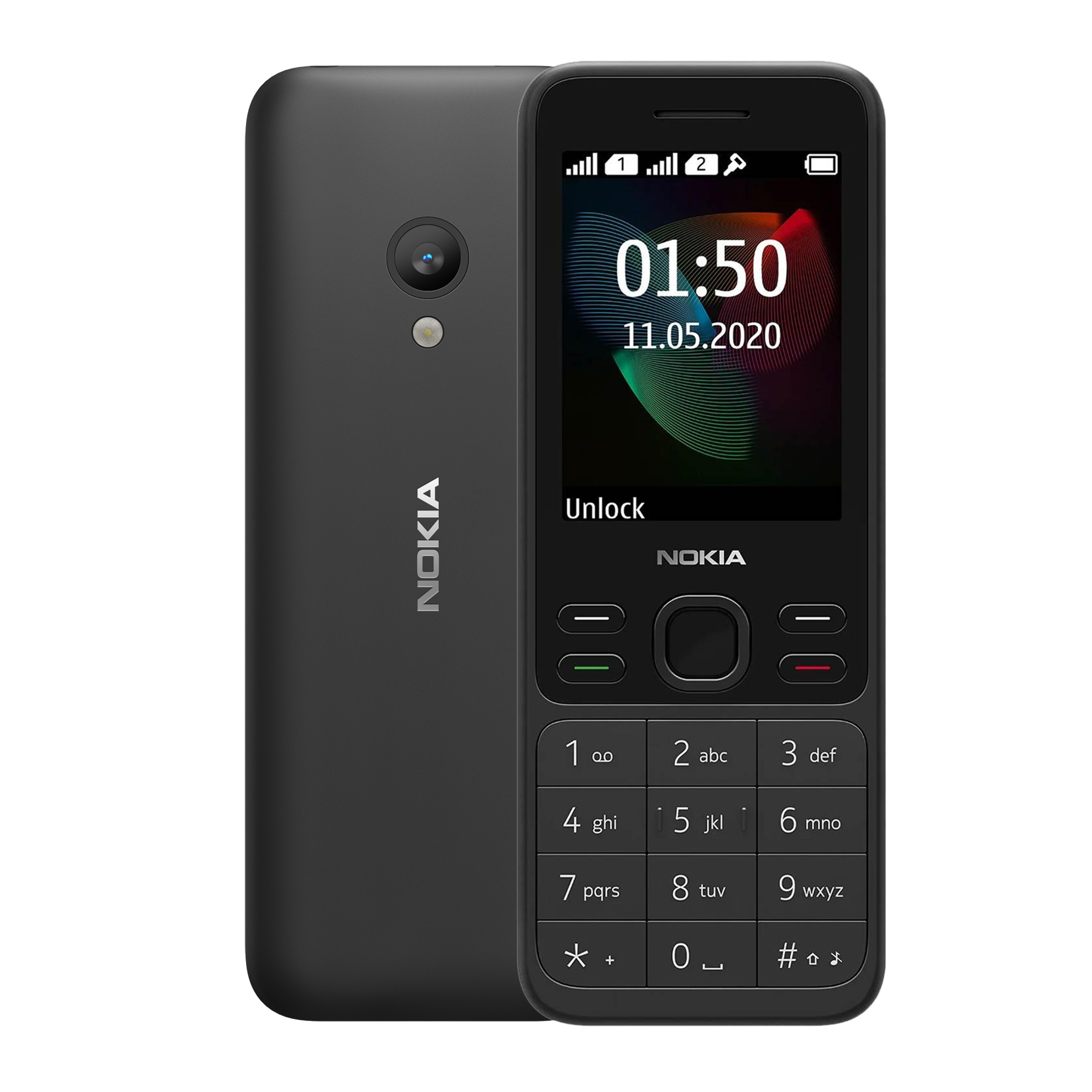 NOKIA 150 12GMNB21A01 (4MB, Dual SIM, Rear Camera, Black)_1