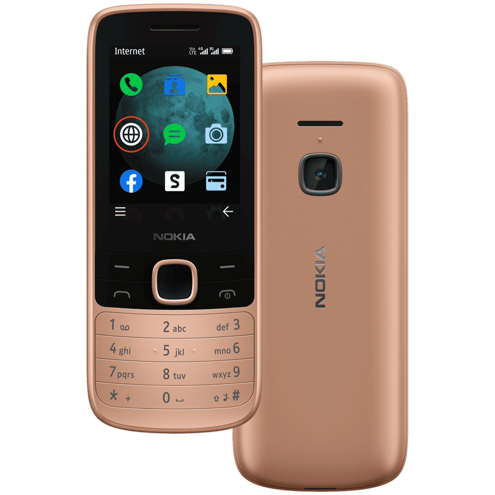NOKIA 225 12QENG21A01 (128MB, Dual SIM, Rear Camera, Sand)_7