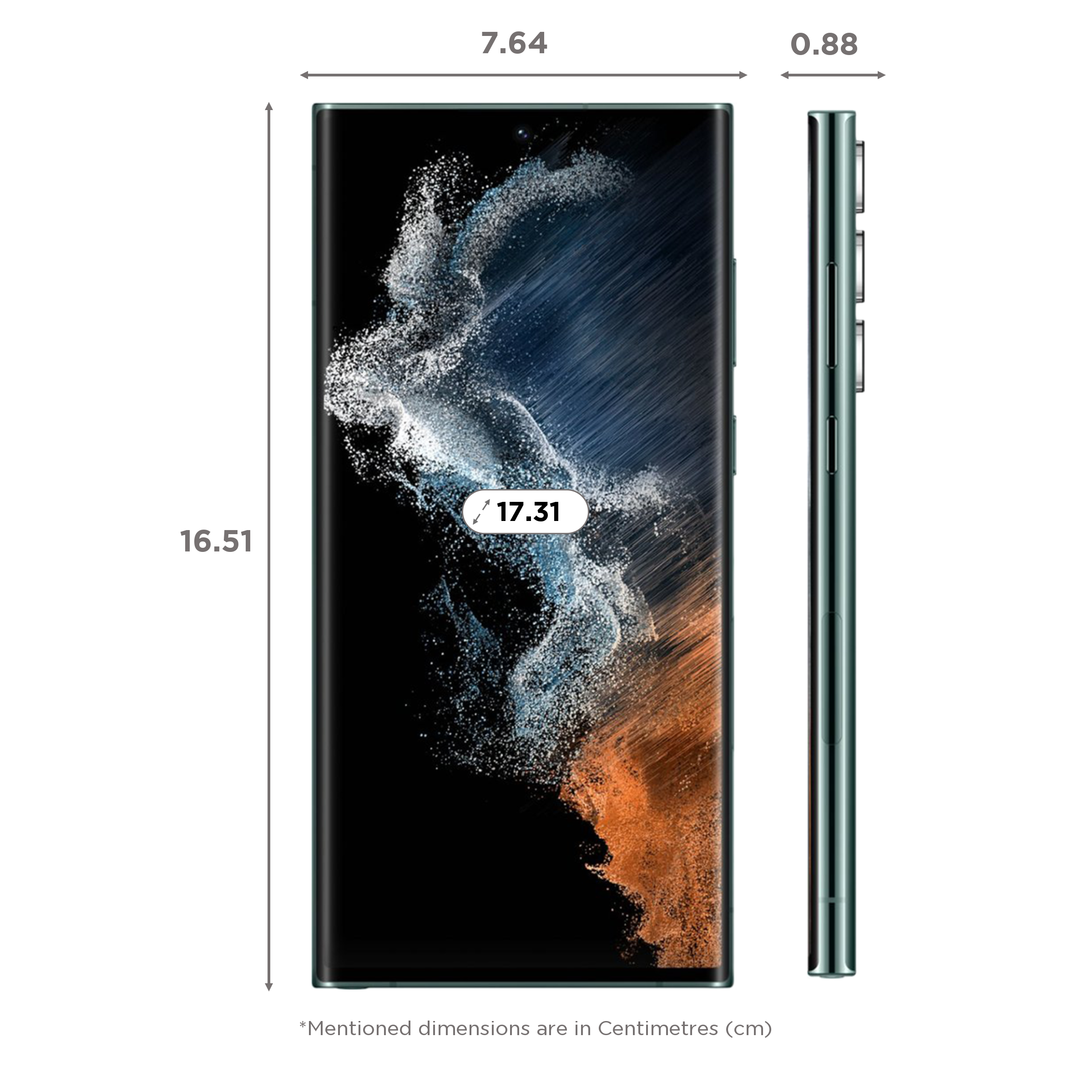 SAMSUNG Galaxy S22 Ultra 5G (12GB RAM, 512GB, Green)_2