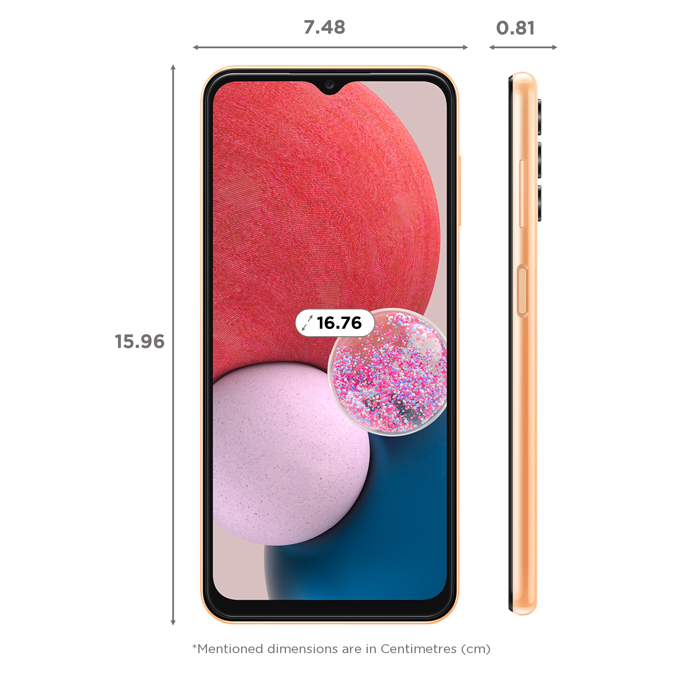 SAMSUNG Galaxy A13 (6GB RAM, 128GB, Orange)_2