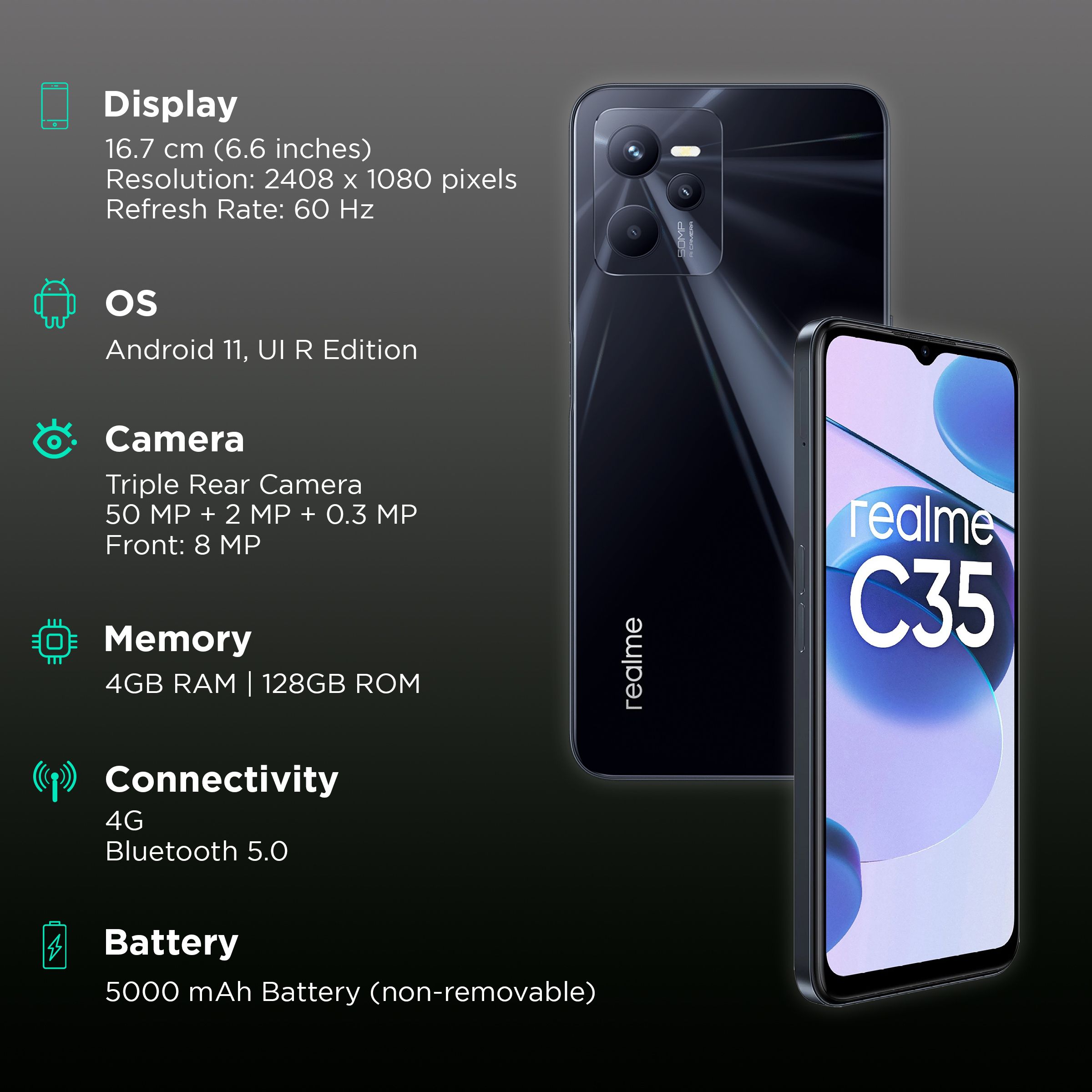 realme C35 (4GB RAM, 128GB, Glowing Black)_3