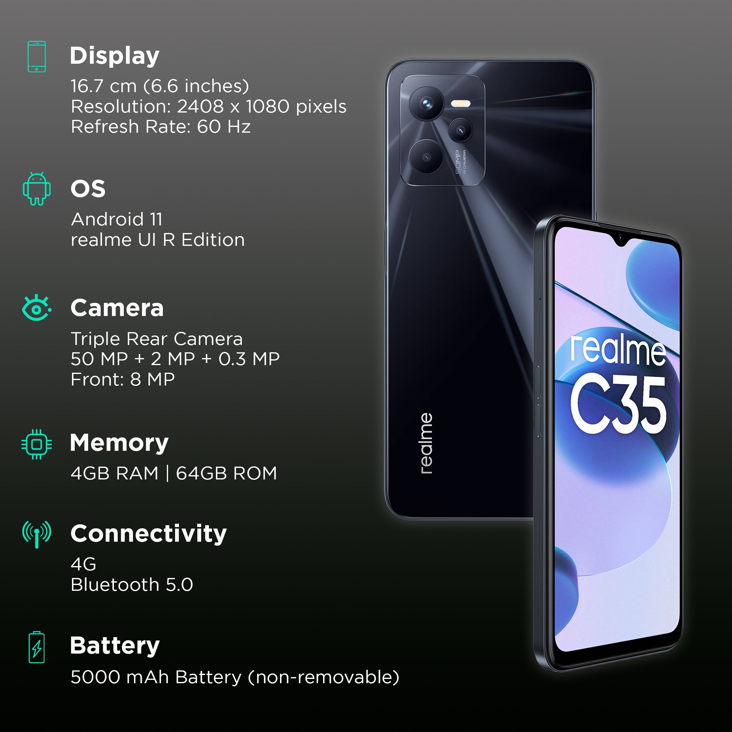 realme C35 (4GB RAM, 64GB, Glowing Black)_3